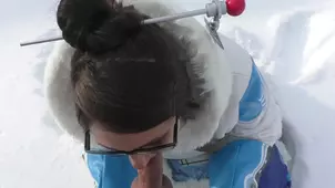 The magic teacher made a naughty act outdoors in cosplay costume