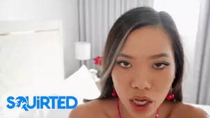 A scene with a big cock and squitting ending featuring petite Vina Sky