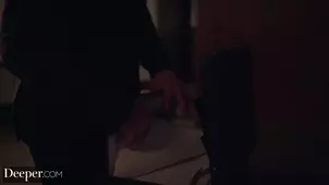 A cute and passionate girl has lunch with Manuel Ferrara who gets his pie eaten