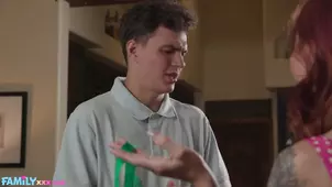 The wife makes juices for her husband and a special someone