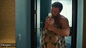 Seth Gamble and Lena Paul enjoying each other in passionate HD action