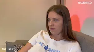 Bella sweetly pleases her stepbrother with professional skills