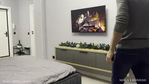 The hot annum is being hammered in doggy style