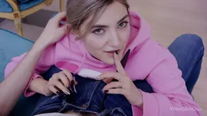 A beautiful Russian girl roughly fucked by her friend