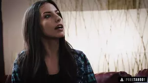 After anal stepsister playfully engages with the dirt on her face