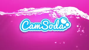 A pretty blond girl is playing with a new toy