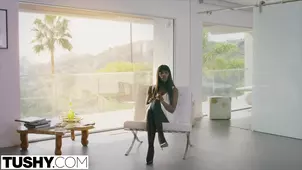 Striking film featuring a nice and sexy black woman Ana Foxxx on a stylish topic