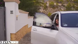 An awkward girl turned into a passionate lover at a casting with Allan Stefany Kyler seamed Akila in p