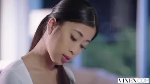 An Asian student got passionately fucked by her neighbor with intense desire