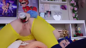 The shot from below of the whitest and cutest panties ever