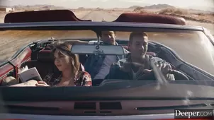 A sly guy screwed his friend's girlfriend in front of her boyfriend