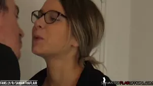 My girlfriend got excited while posing for a photo with a British model