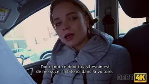 A clever blonde girl is tied to a vicious circle of debts