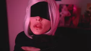 Some hot Yorha No Type B action with Pink's anal clips