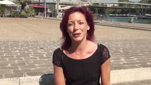 A pretty unexperienced Morgane Dell has sex for the first time in front of a camera in France