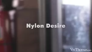 Hot blondie waitress Lika Star shakes tits for a hard cock