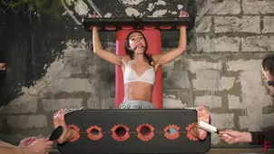 First hardcore and foot fetish video with Sebastyana in p