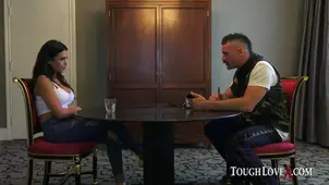 Bella Rolland in hot BDSM action with a handsome hung