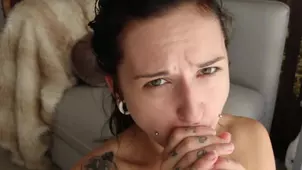 Octavia May has an intense sex with a big dildo in HD