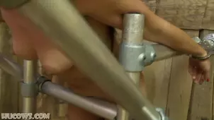 The little girl is in a bad quality bondage movie Bad Website Quality