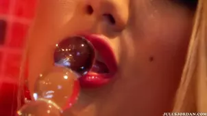 DP oblivion featuring goddesses Bella Noire and Zoey Monroe including a threesome with intense action