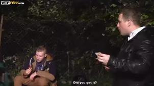 Forest sex with two small cute babies is really exciting and erotic