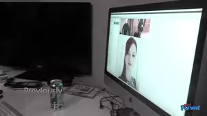 Watch the red haired KM dominatrix rule in her latex uniform