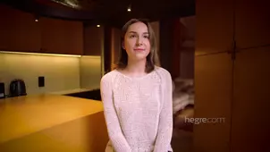 A hot solo girl from Lviv Alina caressing her nipples