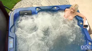 Beautiful porn star Kitana plays slave hunter with deepthroat and cumshots