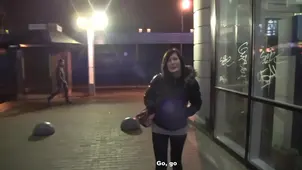 Anya and Kirill realize their animal needs in the toilet public