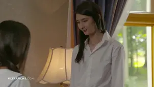 Lovenia Keira and Anna Jolie in a hot threesome sex