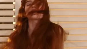 The red hair hot girl Jia Lissa shows her wonderful body in a great solo video