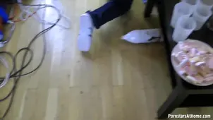 A wild sex party at home with hot European stars from Private