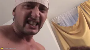 Mature sex party with fat woman in p quality