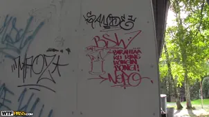 Evelina a poor teen fucks for money with lucky guy