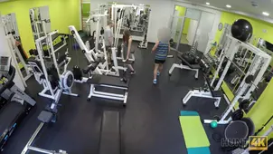 Young prostitute gets body toned and serves a rich client