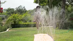 Sexual lady realized her dream by having sex with two guys